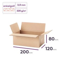 kleine vouwdoos 200x120x80 mm