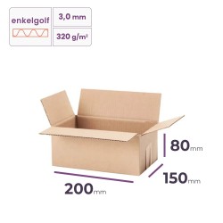 vouwdoos 200x150x80 mm