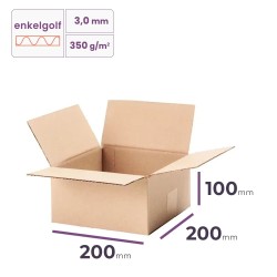 kleine kartonnen doos 200x200x100 mm
