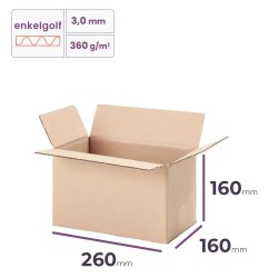 vouwdoos 260x160x160 mm
