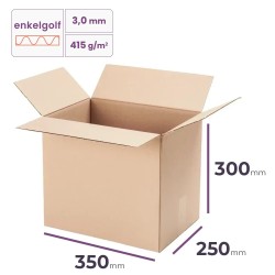 vouwdoos 350x250x300 mm voor textiel verzending