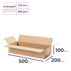 grote platte vouwdoos 500x200x100 mm