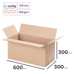 vouwdoos 600x300x300 mm enkelgolf