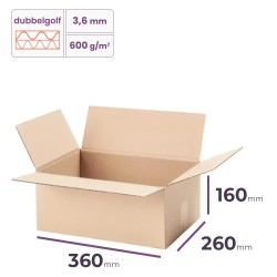 vouwdoos 360x260x160 mm