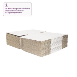 grote kartonnen doos 400 mm wit