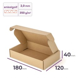 postdoos 180x120x40 mm enkelgolf