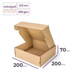 postdoos 200x200x70 mm enkelgolf