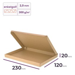 postdoos 230x120x20 mm enkelgolf