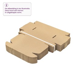 kleine postdoos 25x16x10 cm met bovenklep