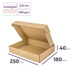 postdoos 250x180x40 mm enkelgolf