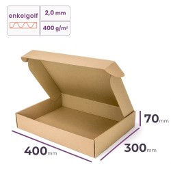 postdoos 400x300x70 mm enkelgolf