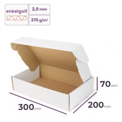 witte postdoos 300x200x70 mm
