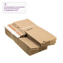 Autolock doos met plakstrip 200x150x80 mm kopen | Cartonhub2