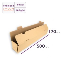 kartonnen koker 500x70x70 mm