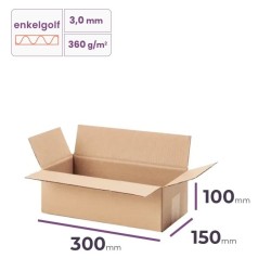 Kartonnen doos 300x150x100 mm kopen | Cartonhub