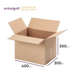 Hoge, middelgrote kartonnen doos 400x300x300 mm (stevige) | Cartonhub