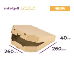 Pizzadoos 26 cm – met afgeschuinde rand, leeg | Cartonhub24
